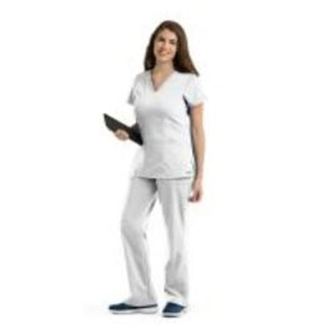 Grey's Anatomy (TM) Scrub Top Greys Anatomyâ„¢ 41452 Womens X-Large White Each - 41452-10-XL