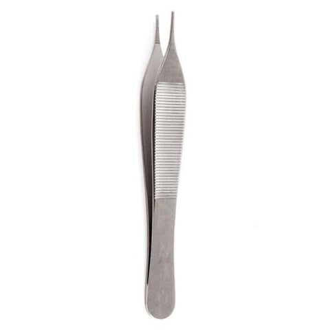 Sklar Instruments Forcep Dressing Adson Econo 4-3/4" Serrated Serrated Stainless Steel 10/Ca - 96.3571