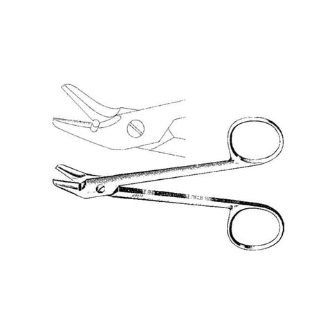 Integra Miltex Inc Scissors Suture 4-3/4" Partially Serrated Angled Universal Each - 125-170