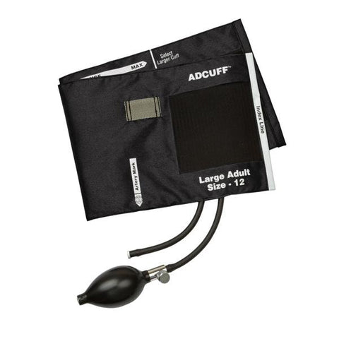 American Diagnostic Corp. Inflation System BP Adcuff F/ Mrcrl 34-50 Lg Adlt 12 Arm 50cm/25 Blk Eachch - 865-12XBK