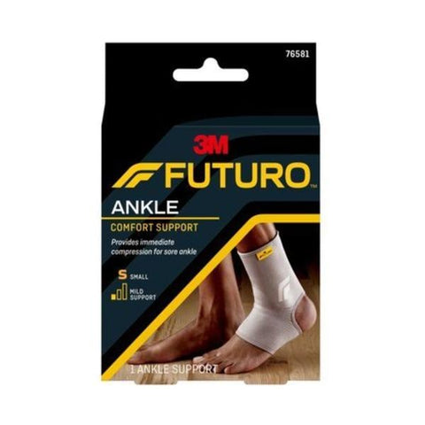3M Consumer Health Care Brace Support Futuro Comfort Lift Ank Elastic/Knit Gray Sz Sm 10-12.5" Univ Each, 24 Each/CA - 76581ENR