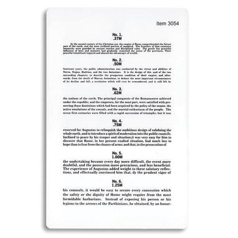 Dukal Corporation Chart Eye Tech-Med Jaeger Test 4-3/4x7" Each - 3054