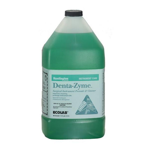Ecolabs/Huntington Med. Cleaner Enzymatic Ultrasonic Denta-Zyme 1 Gallon Fragrance Free Each, 4 Each/CA - 6023245
