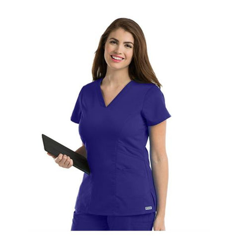Grey's Anatomy (TM) Scrub Top Greys Anatomyâ„¢ 41452 Womens 3X Large Purple Rain Each - 41452X5493XL