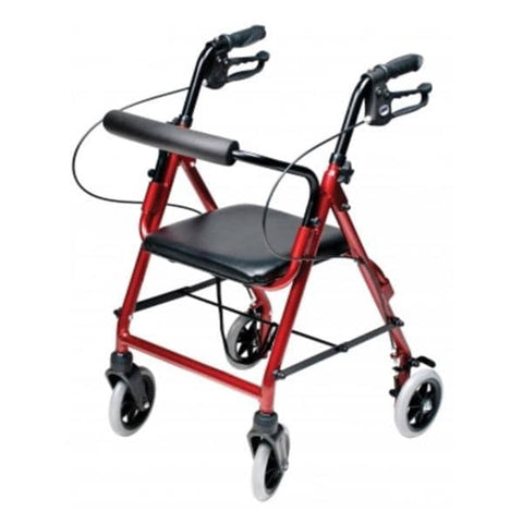 Graham Rollator Lumex Walkabout Lite 300lb Burgundy 6Whl 24x20x27.5-32" LpLk Brk Ped Each - Field/Everest &Jennings - RJ4301R