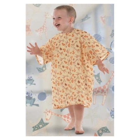 Fashion Seal Gown Patient 100% Woven Polyester Small Unisex Yellow Pediatric Each - 5501