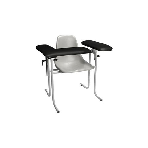 Dukal Corporation Chair Tech-Med Gray/Blue 300lb Capacity Plastic Seat 1/Cs - 4384F-BLK