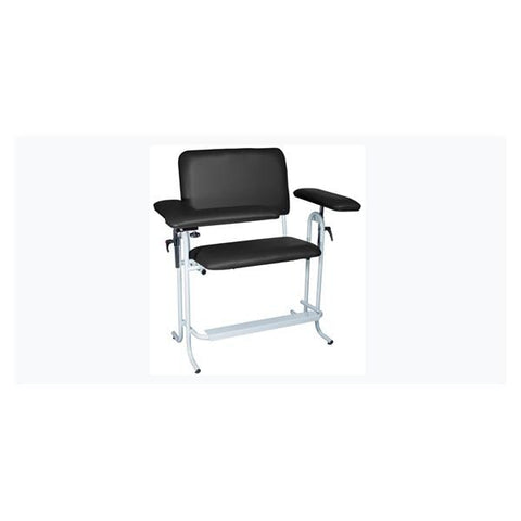 Dukal Corporation Upholstered Chair Tech-Med Black Bariatric/700lb Capacity Padded Back/Seat 1/Ca - 4386XF-BLK