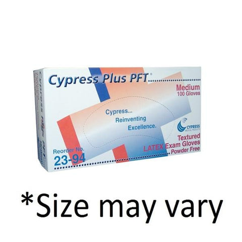 Cypress Medical Products Gloves Exam Cypress Plus Powder-Free Latex 9 in Large Natural 1000/Ca - 23-96