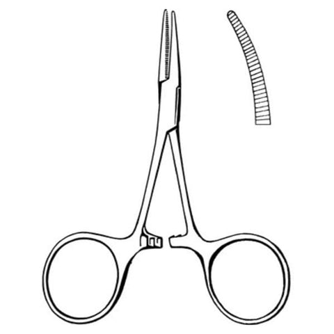 Sklar Instruments Forcep Hemostatic Mosquito Hartman 3-1/2" Curved Stainless Steel 12/Bx - 21-421