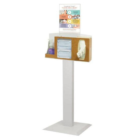 Bowman Medical Products Stand Hygiene Dispensing Signature Series Maple 18 in x 18 in x 57.36 in Each - BD111-0023