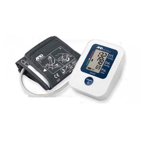A&D Engineering, Inc Monitor Blood Pressure Premium 22-42cm Adult Upper Arm Dgtl LCD Dspl Black Eachch - UA-651BLE