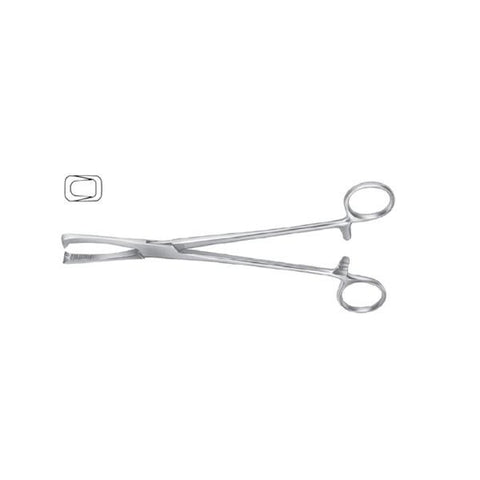 Miltex Forcep Vulsellum Jacobson Meister-Hand 8-1/2" Serrated Straight 2x2 Teeth SS Each - Integra Miltex - MH30-1025