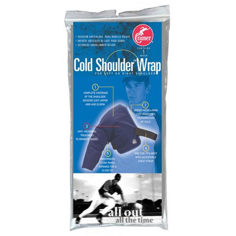 Cramer Products Wrap Cold Therapy Standard Shoulder Reusable Navy Each - 279826