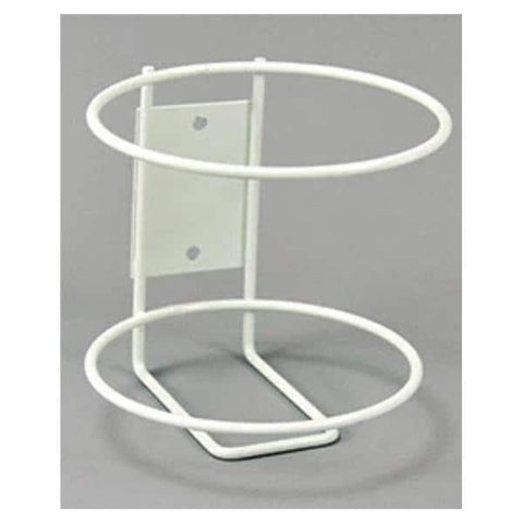 Palmero Sales Co Inc Wall Mount Canister Holder Hold-It White Metal Each, 10 Each/CA - 109