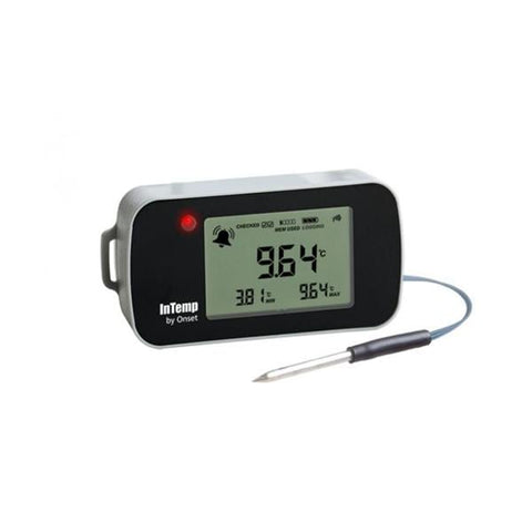 Onset Computer Corp Data Logger Temperature InTemp -30 to 70C LCD Dgt Dspl 4M Extrnl Prb 128KB Each - CX402-T4M