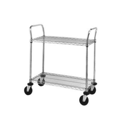Intermetro Industries Cart Utility Super Erecta Brite 24x36x39" 4-5" Rubber Casters Each - 2SPN53ABR