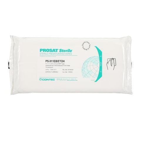 Contec Inc/Sporicidin Int Wipes Presaturated Prosat Pouch 30/Pk, 48 PK/CA - PS-911EB/ETOH