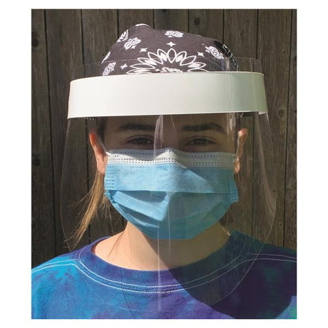 Uniflex Shield Protective Uniflex Individually Wrapped Clear / White 50/Bx - HSFSCLRHB-TF