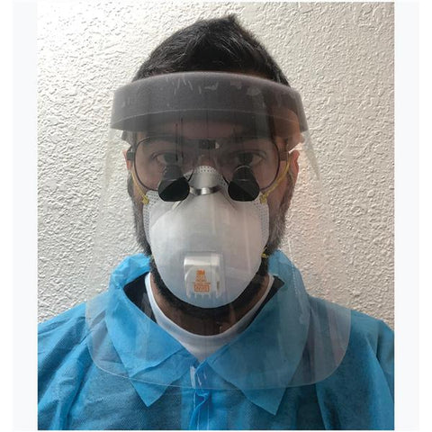 CC Face Shields Shield Protective CC Pre-Assembled Clear 50/Bx - 70-000564