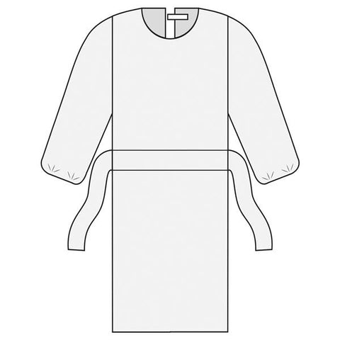 Gri Gown Isolation ComfortGuard Disposable AAMI Level 2 SMS Size Large Yellow 10/Bg, 10 BG/CA - Alleset - HS60-3050-Y