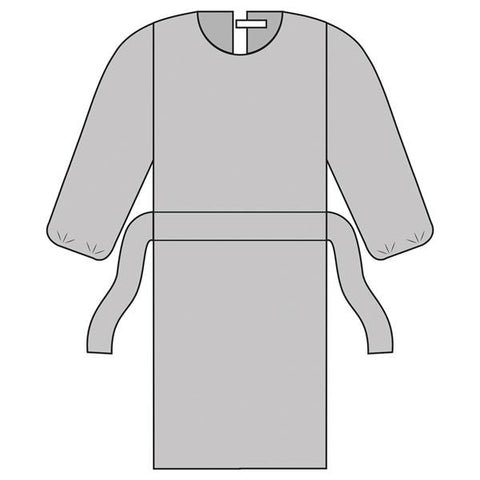 Gri Gown Isolation ComfortGuard Disposable AAMI Level 2 SMS Size X-Large Blue 10/Bg, 10 BG/CA - Alleset - HS60-3051-JB