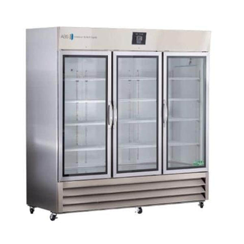 American BioTech Supply(ABS) Refrigerator Laboratory/Pharmacy 72 Cu Ft 3 Swng Gls Drs 1 to 10C Cycl Dfrst Each - PH-ABT-HC-SSP-72G