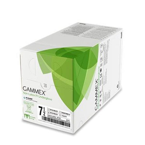 Ansell Healthcare Products LLC Undergloves Surgical Gammex PF Synthetic Polyisoprene LF 5.5 Strl Green 50Pr/Bx, 4 BX/CA - 20687255
