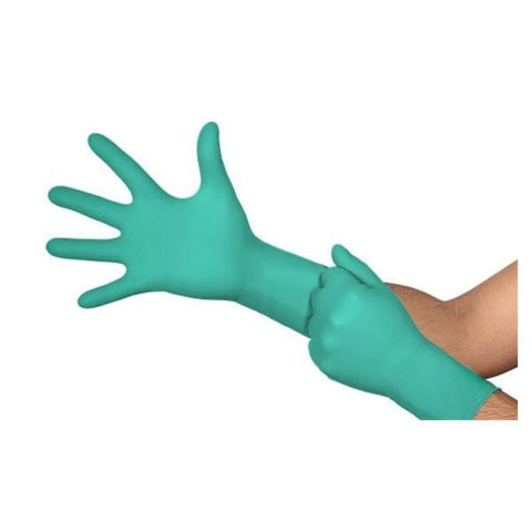 Ansell Healthcare Products LLC Gloves Exam Digitsafety HaloKote Powder-Free Latex Small 6.5-7 Blue/Green 50/Bx, 10 BX/CA - DSK-1