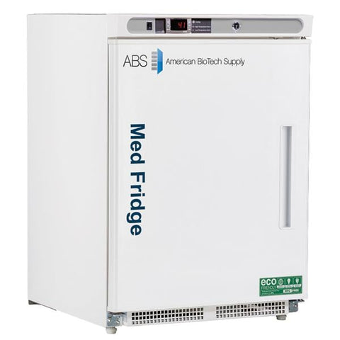 American BioTech Supply(ABS) Refrigerator Undercounter Horizon 4.6cf Lft-Hnd Sld Dr 36 to 46F Cycl Dfrst Each - PHABTHCUCBI0404ADALH