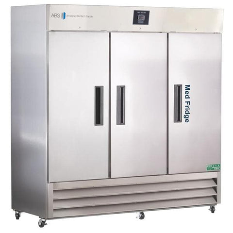 American BioTech Supply(ABS) Refrigerator Pharmacy Horizon 72 Cu Ft 3 Swing Doors 36 to 46F Cycle Defrost Each - PH-ABT-HC-SSP-72