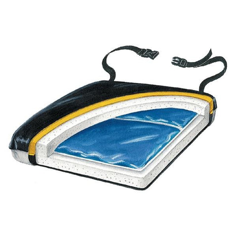 Skil Cushion Wheelchair Econo-gel 16x16x2" Black Each - Care Corporation - 751150