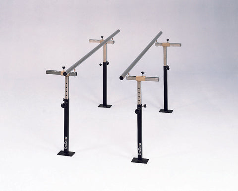 CanDo Floor Mounted Parallel Bars, Height & Width Adjustable, 12'