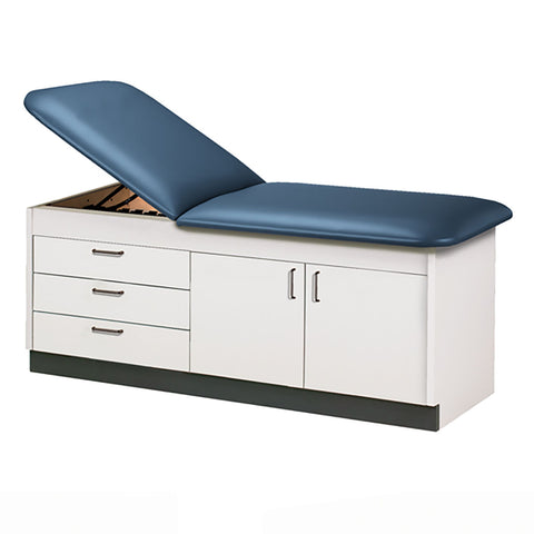 Clinton, Cabinet Style Treatment Table. 3 Drawers, 2 Doors, 30"W