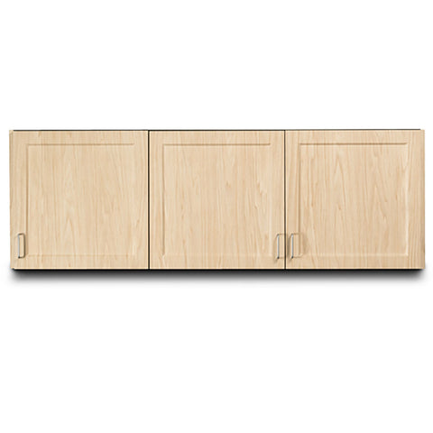 Clinton, Fashion Finish Wall Cabinet, 3 Doors, 72" x 12" x 24"