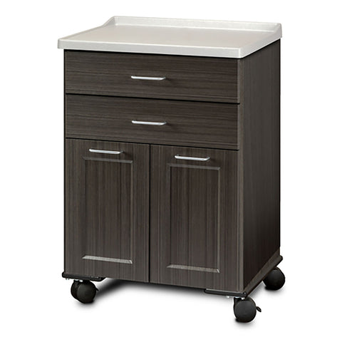 Clinton, Fashion Finish Mobile Treatment Cabinet, Molded Top, 2 Doors, 2 Drawers