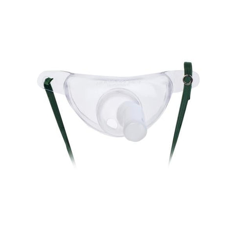 Hudson Respiratory Care Mask Tracheostomy Adult Clear/Green w/o Tubing Each, 50 Each/CA - 1075