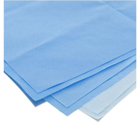 O & M Halyard WrapCaseR Halyard 18 in x 18 in Blue Not Made From Natural Rubber Latex 100/Bg, 10 BG/CA - 37049