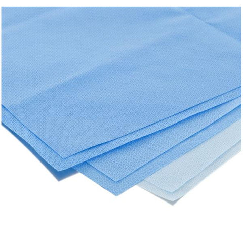 O & M Halyard WrapCaseR Halyard 24 in x 24 in Blue Not Made From Natural Rubber Latex 100/Bg, 5 BG/CA - 37051