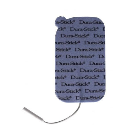 DJO, Inc Electrode Electrotherapy Dura-Stick Plus 2x3.5" Rectangle Fm/Hydrgl Blue 4/Pk, 10 PK/CA - 42181