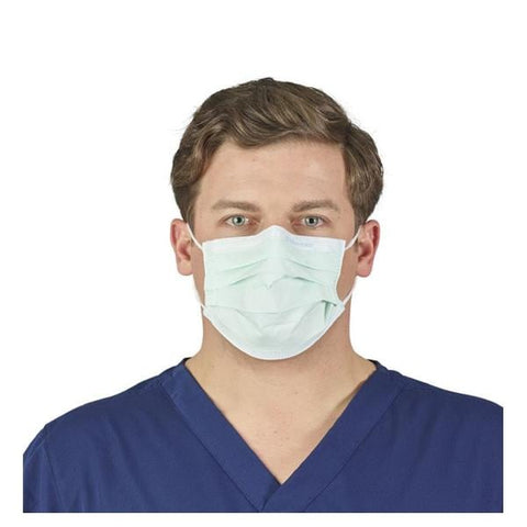 O & M Halyard Mask Procedure Tecnol Not ASTM Rated Blue 50/Bx, 10 BX/CA - 47080