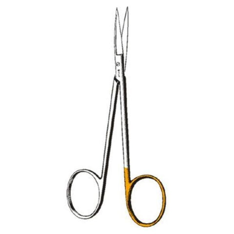 Sklar Instruments Scissors Iris Sklarcut 4-1/2" Sharp/Sharp Micro-Serrated Straight SS Each - 15-3585