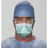 O & M Halyard Mask Tie On Surgical Duckbill / Pouch Style Blue 50/Bx, 6 BX/CA - 48220