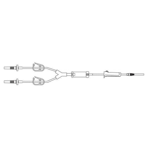 Baxter Healthcare Irrigation Set Cysto/T.U.R. Y-Type Dual Spike/Gravity Flow 80" Each, 12 Each/CA - 2C4041