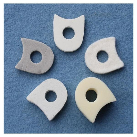 Aetna Felt Corporation Pad Orthopedic Crn Foam 1-1/8x7/8" 1/8" Thick Non-Adhesive White Sz C-26 100/Bg - 26100S