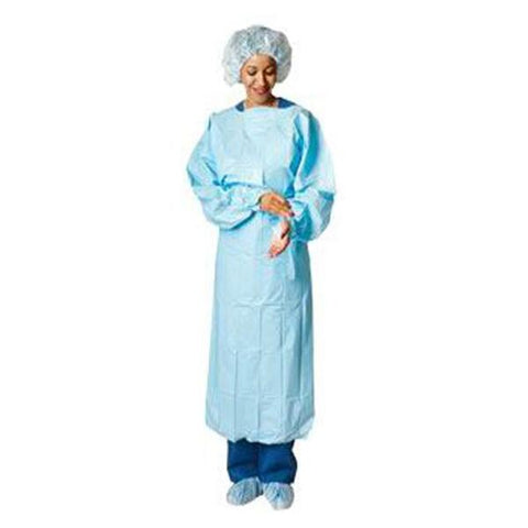 Aspen Surgical Gown Disposable Polyethylene Size X-Large Blue 15/Bx, 5 BX/CA - 51576