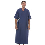 Fashion Seal Gown Patient Polyester / Cotton Fashion Blend One Size Unisex Navy Adult Each - 629-NS