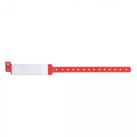 Precision Dynamics Corp. Wristband Identification Vinyl Red Adult 500/Box - 540-16-PDM