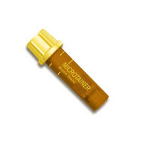 Becton Tube Capillary Microgard 400-600ul 8mm Cl Actvtr/SSrm Sprtr Gold/Amber 50/Bx, 4 BX/CA - Dickinson - 365978
