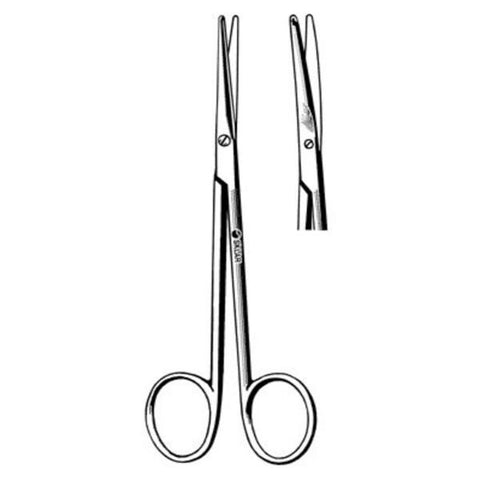 Sklar Instruments Scissors Dissecting Metzenbaum-Lahey 4-1/2" Blunt/Blunt Smooth Curved SS Each - 22-2545